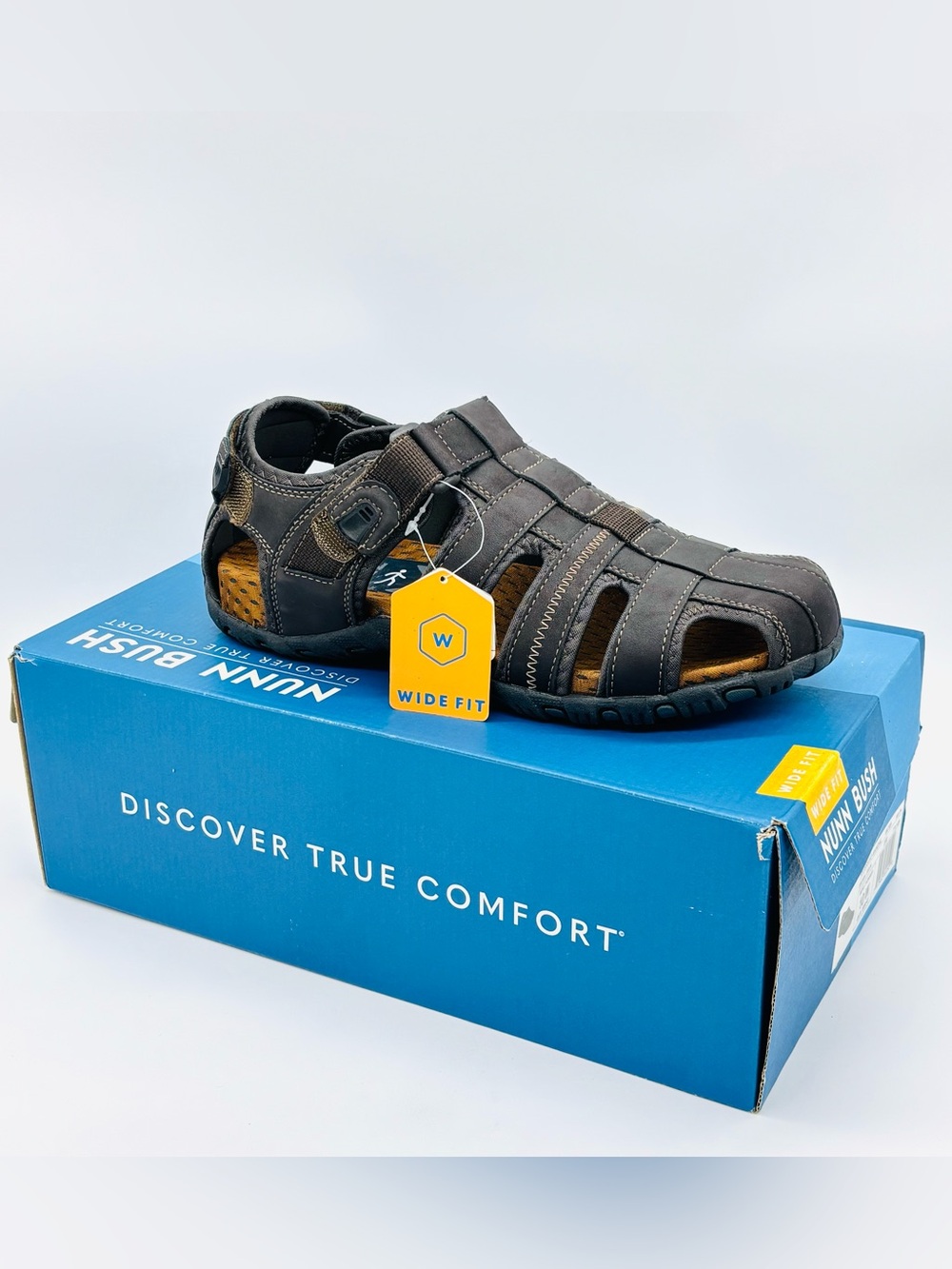 Nunn Bush Rio Bravo Fisherman Sandals 10W Brown Wide Fit Outdoor Comfort NIB